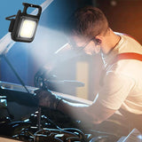 Portable Keychain Light Mini Cob Emergency Flashlight for Walk Dog Repairing Light Bottle Opener Light Magnetic Camping Light Jennyshome