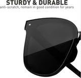 Cyxus Foldable Polarized Sunglasses Women Portable Folding Sun Glasses Day-View Sunscreen Protective Fexible TR Frame 1019 Jennyshome