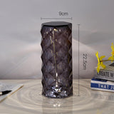 Crystal LED Table Lamp Rose Light Projector Touch Night light Flower Desk Lamp Jennyshome