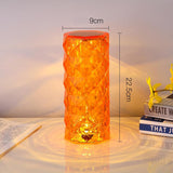Crystal LED Table Lamp Rose Light Projector Touch Night light Flower Desk Lamp Jennyshome