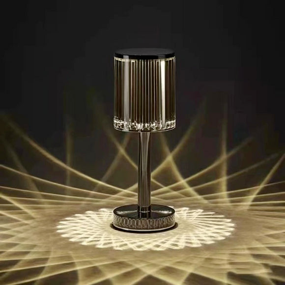 3-Color Dimming Crystal Table Lamp Touch LED Nights Light Jennyshome