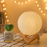 3D LED Moon Lamp Printed Bedside Moon Night Light Jennyshome