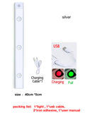 Magnetic LED Bar Cat Eye Spot Light Effect Rechargeable Battery Lamp USB Night Lights for Kitchen Under Cabinet Wardrobe cuisine Jennyshome
