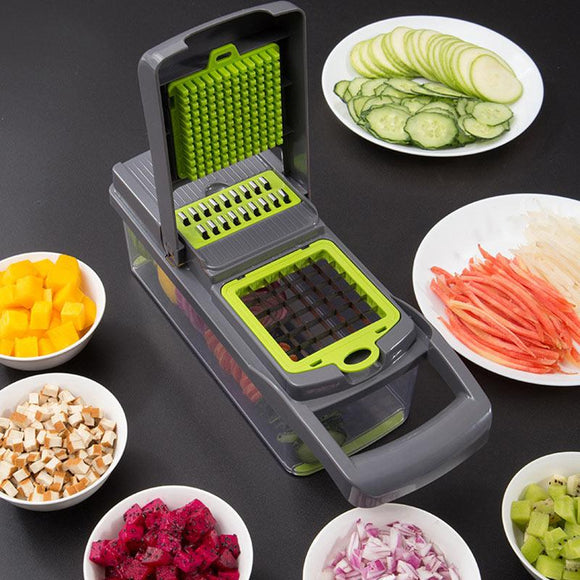 Pro Multifunctional Vegetable Fruits Chopping Potato Slicer Carrot Grater Kitchen Accessories Gadgets Steel Blade Kitchen shredders Jennyshome