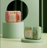 Vintage Mini Bluetooth 5.0 Speaker Portable 4 In 1 Pocket Sound Box with 1 Earphone Special Outdoor Take Retro Style Speaker Ideal Holiday Christmas Gift Jennyshome