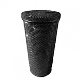 Diamond-studded Vacuum Flask Double Straw Cup Jennynailart