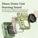 Vintage Mini Bluetooth 5.0 Speaker Portable 4 In 1 Pocket Sound Box with 1 Earphone Special Outdoor Take Retro Style Speaker Ideal Holiday Christmas Gift Jennyshome