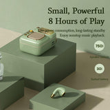 Vintage Mini Bluetooth 5.0 Speaker Portable 4 In 1 Pocket Sound Box with 1 Earphone Special Outdoor Take Retro Style Speaker Ideal Holiday Christmas Gift Jennyshome