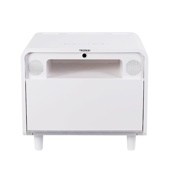 Smart Bedside Table Wireless Charging Bluetooth Audio Fingerprint Lock - Jennyhome Jennynail
