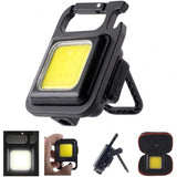 Portable Keychain Light Mini Cob Emergency Flashlight for Walk Dog Repairing Light Bottle Opener Light Magnetic Camping Light Jennyshome
