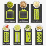 Pro Multifunctional Vegetable Fruits Chopping Potato Slicer Carrot Grater Kitchen Accessories Gadgets Steel Blade Kitchen shredders Jennyshome