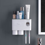 3 Color Bathroom Accessories Toothbrush Holder Automatic Toothpaste Dispenser-Jennyhome