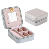 Jewelry Box Large Capacity Leather Storage Jewelry Case-Jennyhome