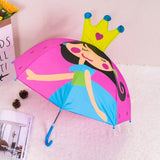 Cute Cartoon Kids Umbrella Animation Creative Long-Handled 3D Ear Modeling Children's Umbrella3-Jennyhome Jennynail